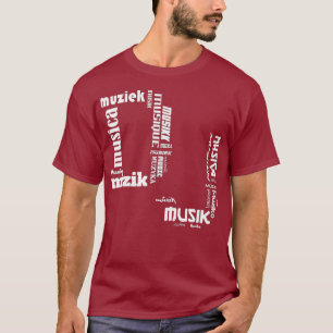 DJ in internationale talen Shirt