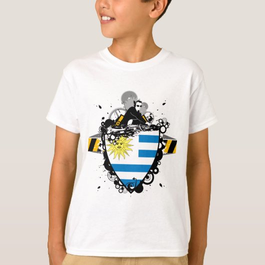DJ in Uruguay T-shirt (Voorkant)