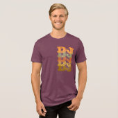 DJ in verschillende kleuren Tri-Blend Shirt (Voorkant volledig)