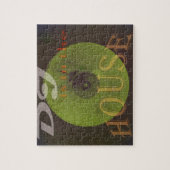 Dj is in de huismuzikale cover legpuzzel (Verticaal)