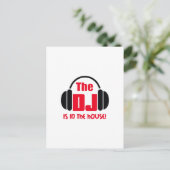 DJ IS IN HET HUIS BRIEFKAART (Staand voorkant)
