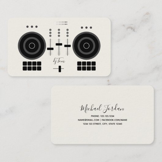 DJ Ivory Visitekaartje (Voorkant / Achterkant)