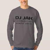 DJ JAK Smoke Grey Soundwave Long Sleeve T-shirt (Voorkant)