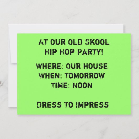 DJ Jam Set Kaart (Achterkant)