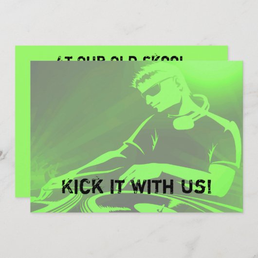 DJ Jam Set Kaart (Voorkant / Achterkant)