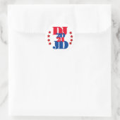 DJ & JD 2024 Trump Vance Verkiezing Sticker (Tas)