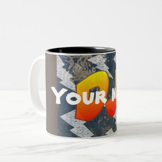 DJ - Jouw naam - Koffie Mok (Voorkant links)