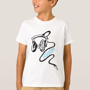 DJ jouw naam wit op zwart kinder T-shirt