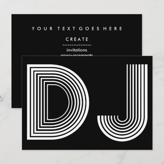  DJ KAART (Voorkant / Achterkant)