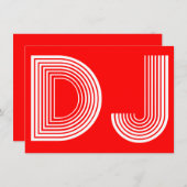  DJ KAART (Voorkant / Achterkant)