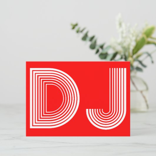  DJ KAART (Staand voorkant)