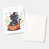 Dj kat halloween oversized T-shirt Badge (Voor- en achterkant)