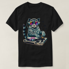 DJ Kat Mix Draaitafel  T-shirt