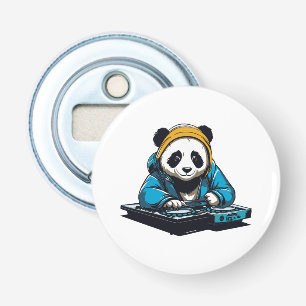 DJ Kawaii Panda Button Flesopener