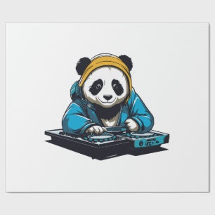 DJ Kawaii Panda Cadeaupapier