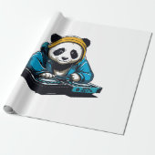 DJ Kawaii Panda Cadeaupapier (Uitgerold)