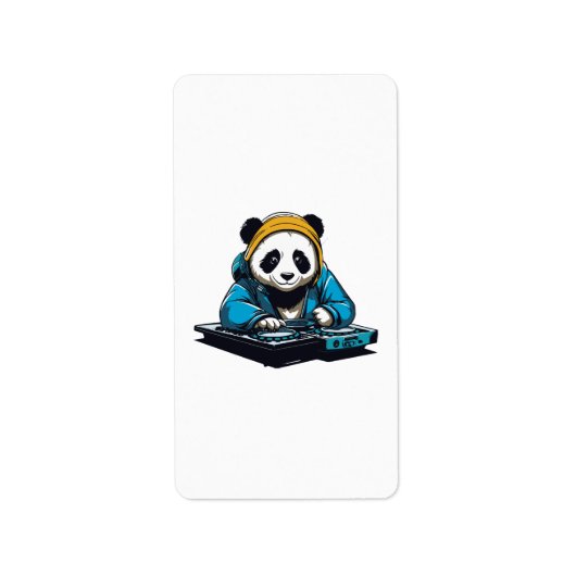 DJ Kawaii Panda Etiket (Voorkant)