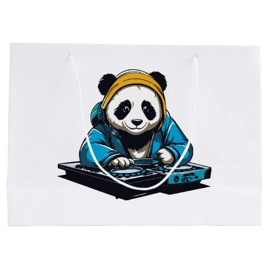 DJ Kawaii Panda Groot Cadeauzakje (Achterkant)