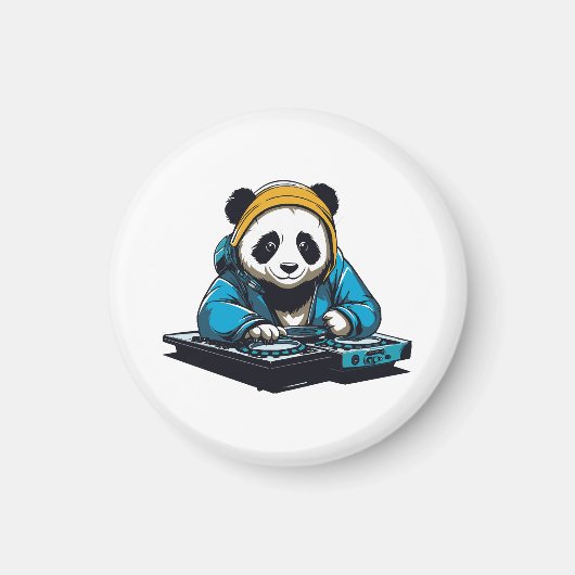 DJ Kawaii Panda Magneet (Voorkant)