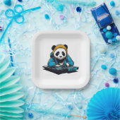DJ Kawaii Panda Papieren Bordje (Feest)
