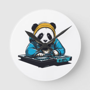 DJ Kawaii Panda Ronde Klok