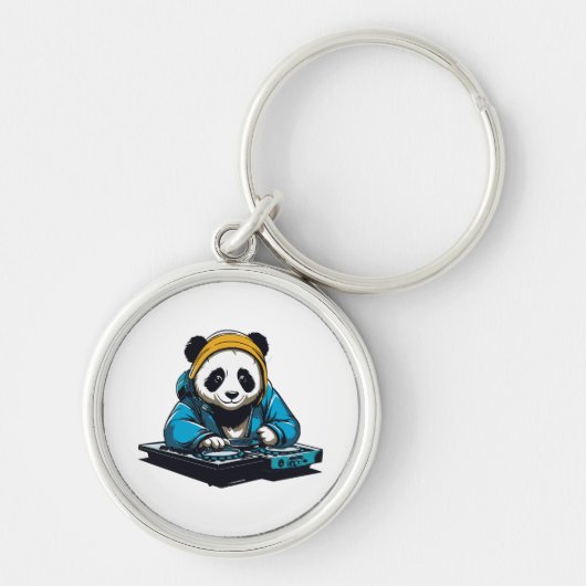 DJ Kawaii Panda Sleutelhanger (Voorkant)