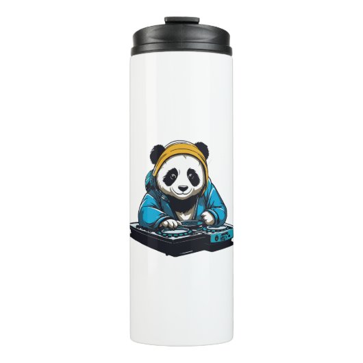 DJ Kawaii Panda Thermosbeker (Voorkant)