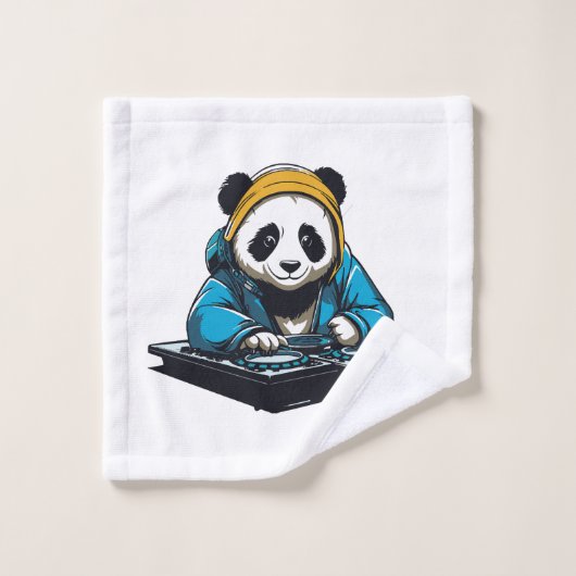 DJ Kawaii Panda Washandje (Wasdoekje)