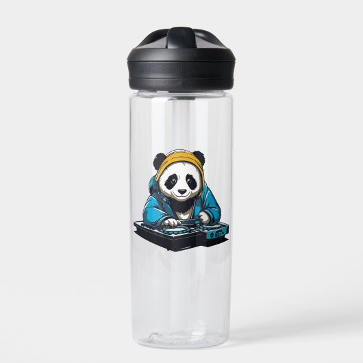 DJ Kawaii Panda Waterfles (Voorkant)