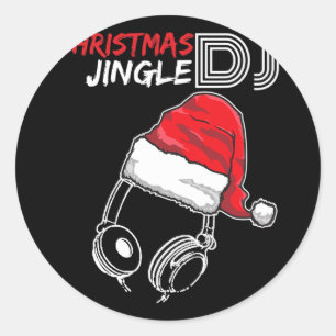 Dj Kerst Jingle Citaat - Grappige Cadeaus En Prese Ronde Sticker
