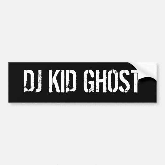DJ KIND GHOST BUMPERSTICKER (Voorkant)