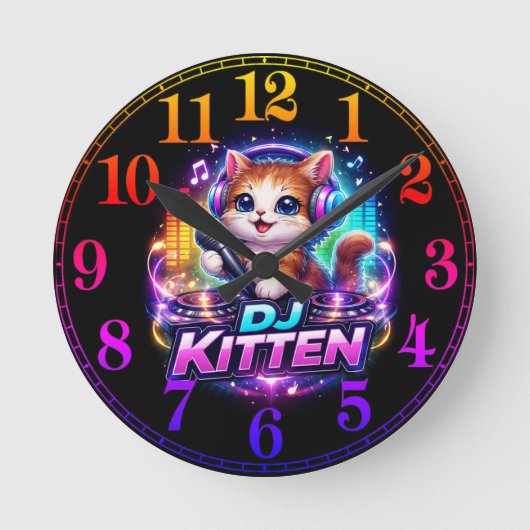 DJ KITTEN 2 RONDE KLOK (Voorkant)