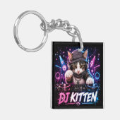 DJ KITTEN DUBBELEZIJDIG SLEUTELHANGER (Voorkant Links)