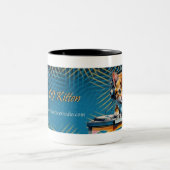 DJ Kitten Tweekleurige Koffiemok (Center)