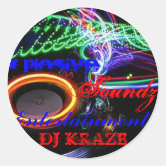 DJ KRAZE RONDE STICKER