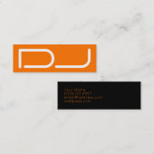 DJ label reusachtig sinaasappel in logo stijl (Voorkant / Achterkant)