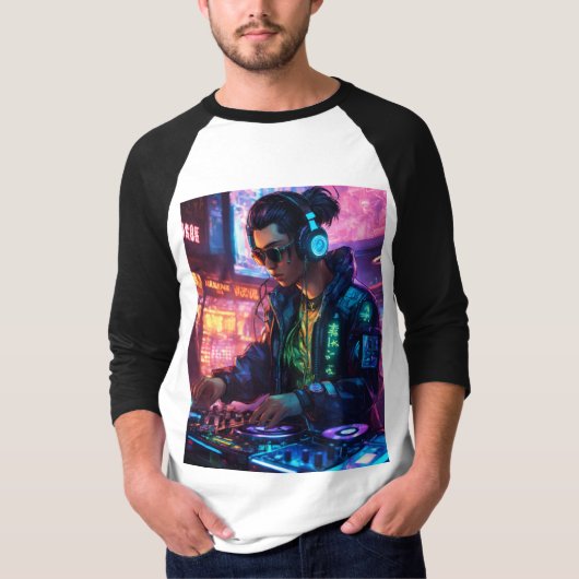 DJ Labyrinth T-Shirt: Navigeren door het doolhof v T-shirt (Voorkant)