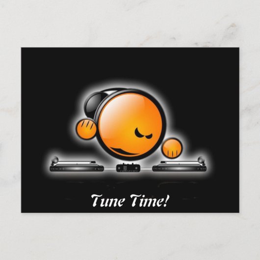 Dj. Lach! Briefkaart (Voorkant)