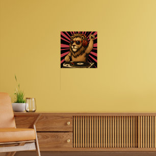DJ Leeuw – Koele Retro Stijl Muziek Kunst Poster