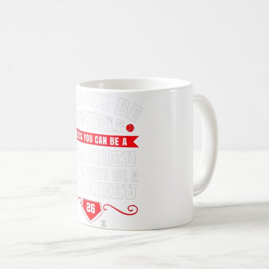 DJ LeMahieu Altijd Jezelf Gameday Koffiemok (Voorkant rechts)