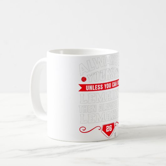 DJ LeMahieu Altijd Jezelf Gameday Koffiemok (Voorkant links)