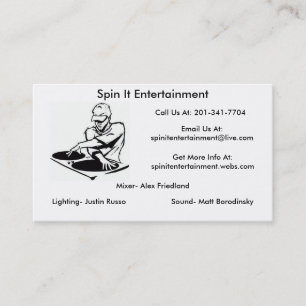 dj logo busniss card format, dj logo busniss ca... visitekaartje