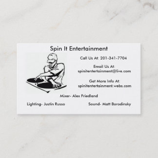 dj logo busniss card format, dj logo busniss ca... visitekaartje