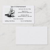 dj logo busniss card format, dj logo busniss ca... visitekaartje (Voorkant / Achterkant)