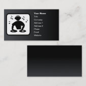 DJ Logo  zwart Visitekaartje (Voorkant / Achterkant)