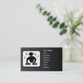 DJ Logo  zwart Visitekaartje (Staand voorkant)