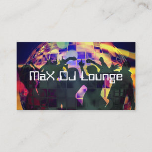 DJ Lounge Bar Club Zakelijke Kaart Visitekaartje