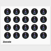 Dj Mama Als Een Gewone Moeder Maar Koeler  Ronde Sticker (Vel)