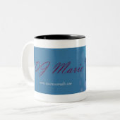 DJ Marie Banner Tweekleurige Koffiemok (Voorkant links)