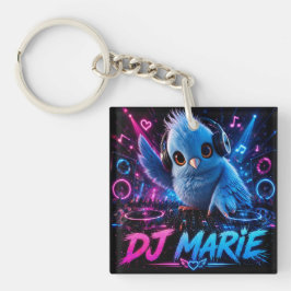DJ MARIE DUBBELEZIJDIG SLEUTELHANGER